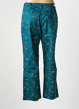 Pantalon 7/8 talie înaltă talie înaltă verde LA FIANCÉE femeie