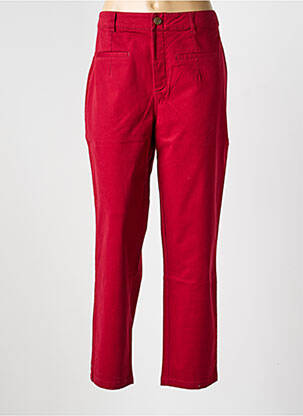 Pantalon slim talie elastică roșu LA FIANCÉE femeie