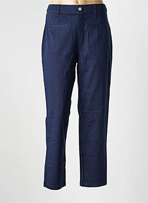 Pantalon slim talie elastică albastru LA FIANCÉE femeie