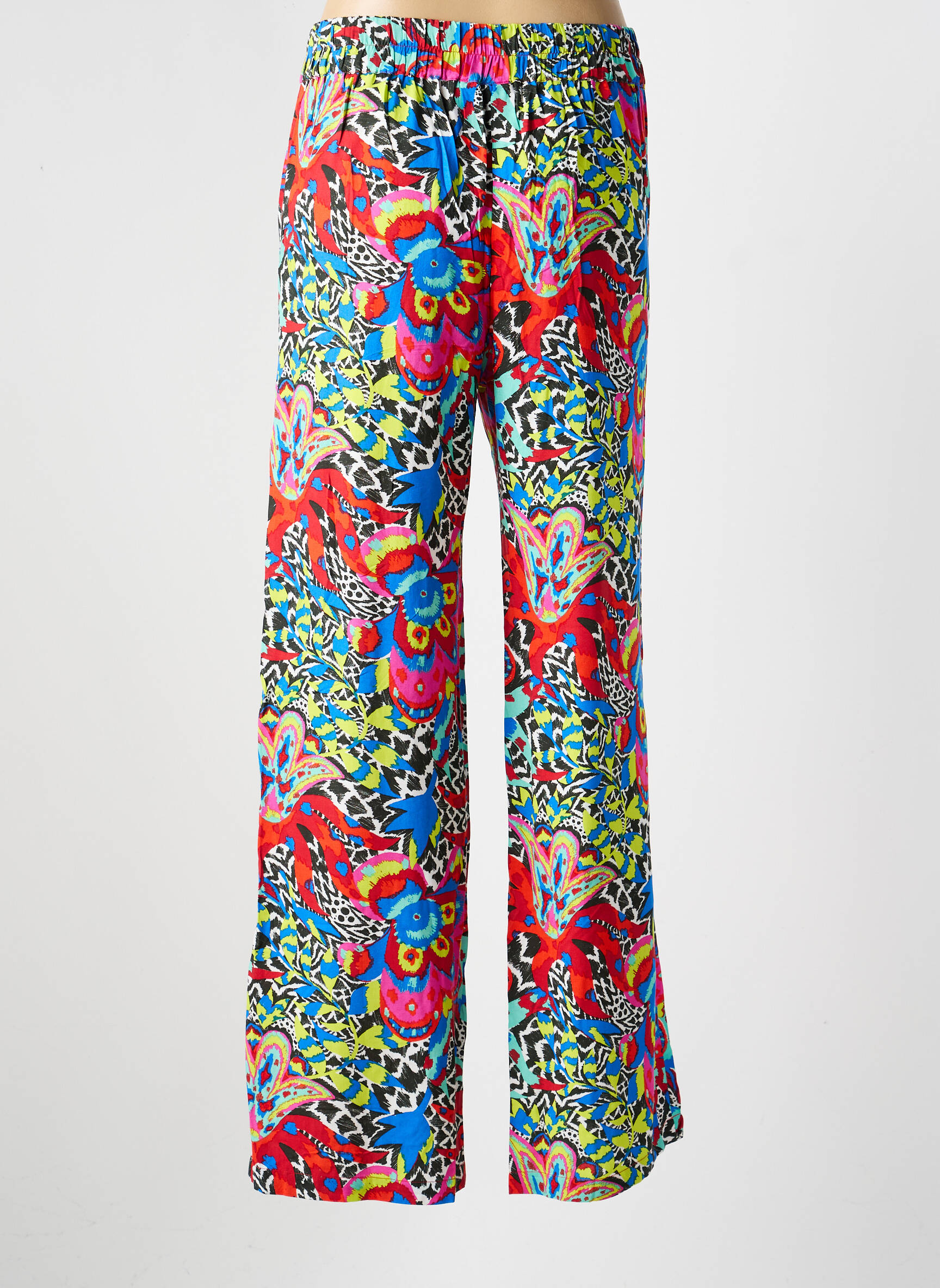 Pantalon drept talie elastică albastru LA FIANCEE DU MEKONG femeie