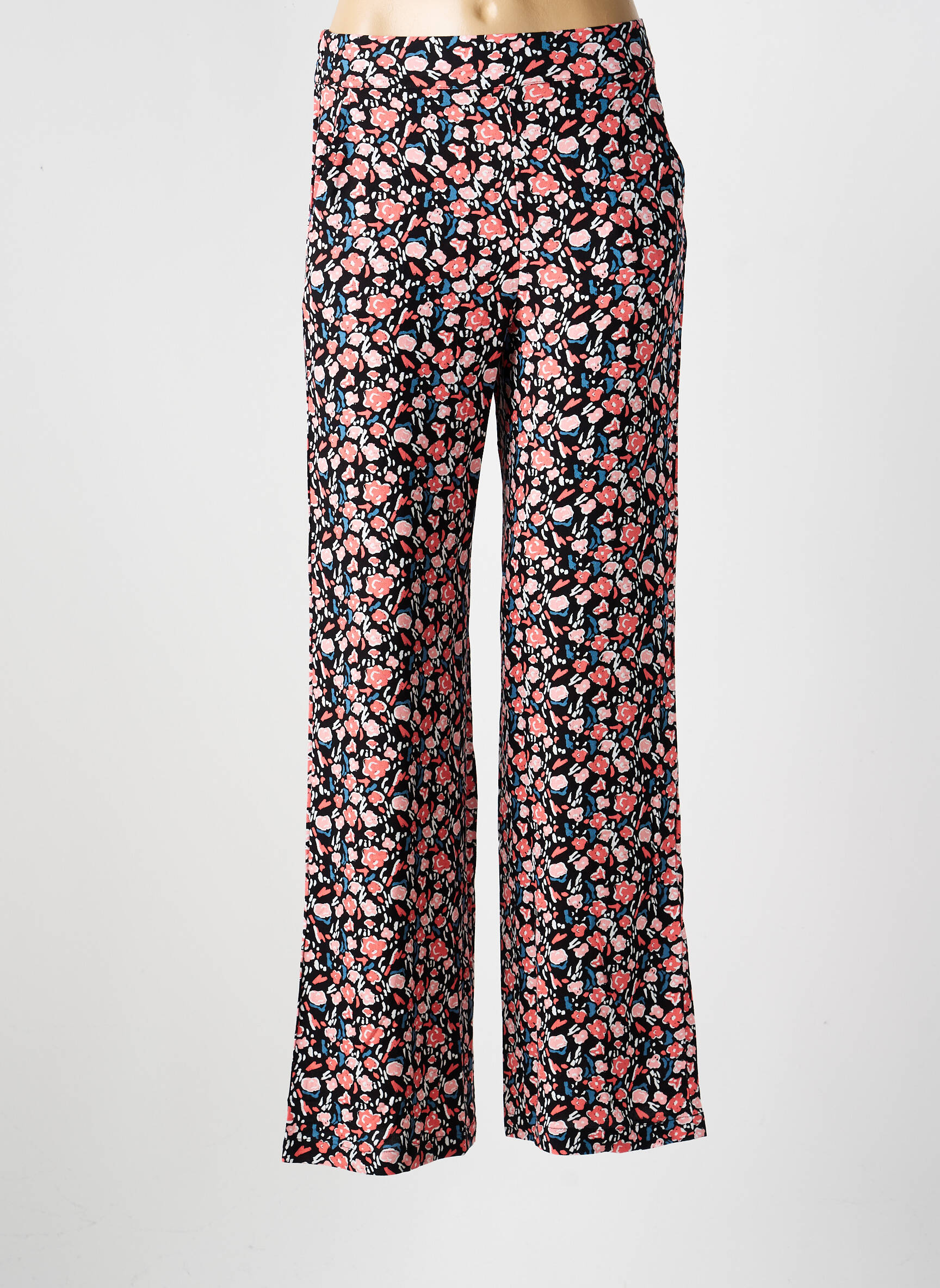 Pantalon drept talie elastică negru LA FIANCEE DU MEKONG femeie