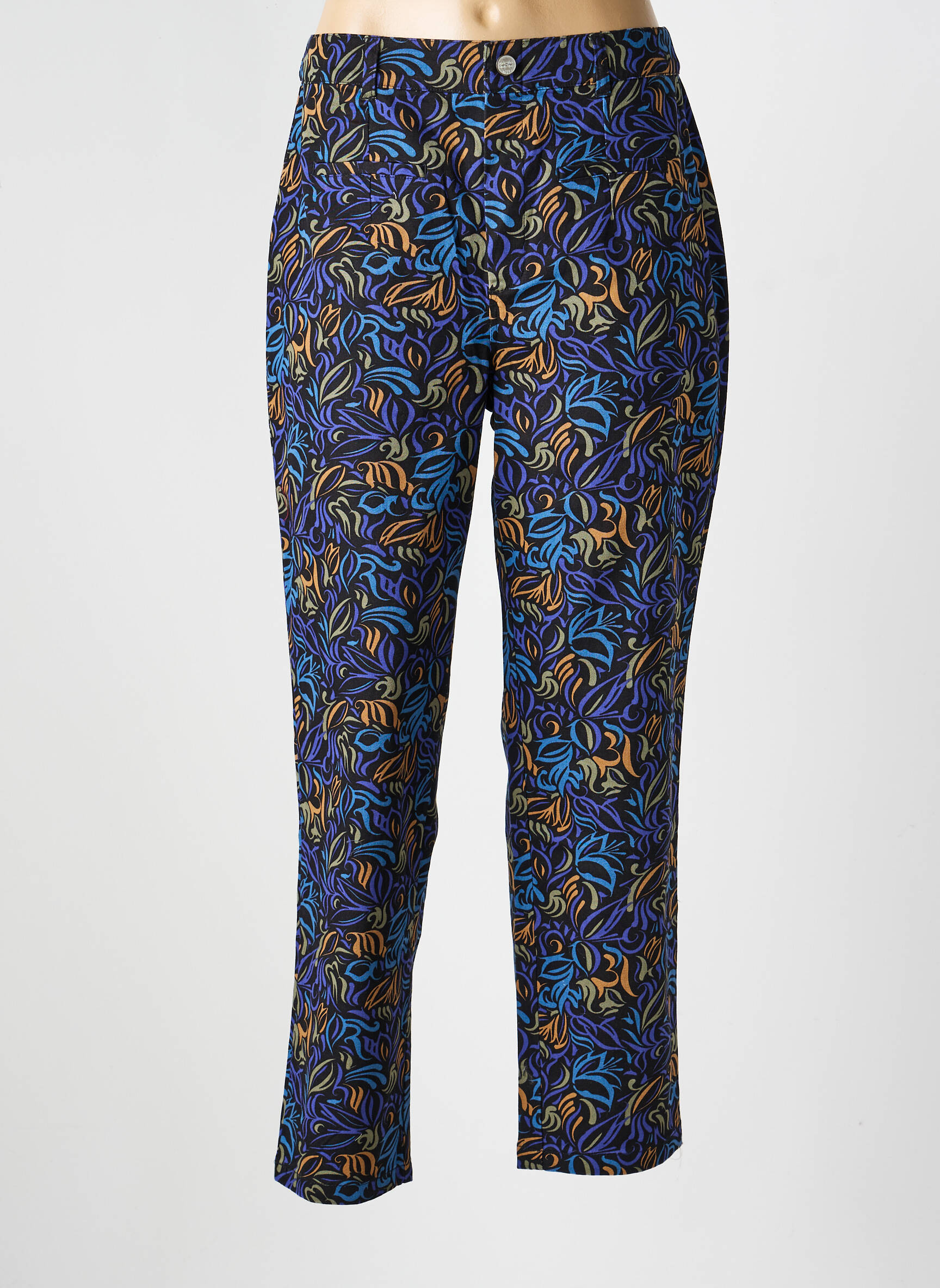 Pantalon slim talie elastică negru LA FIANCÉE femeie