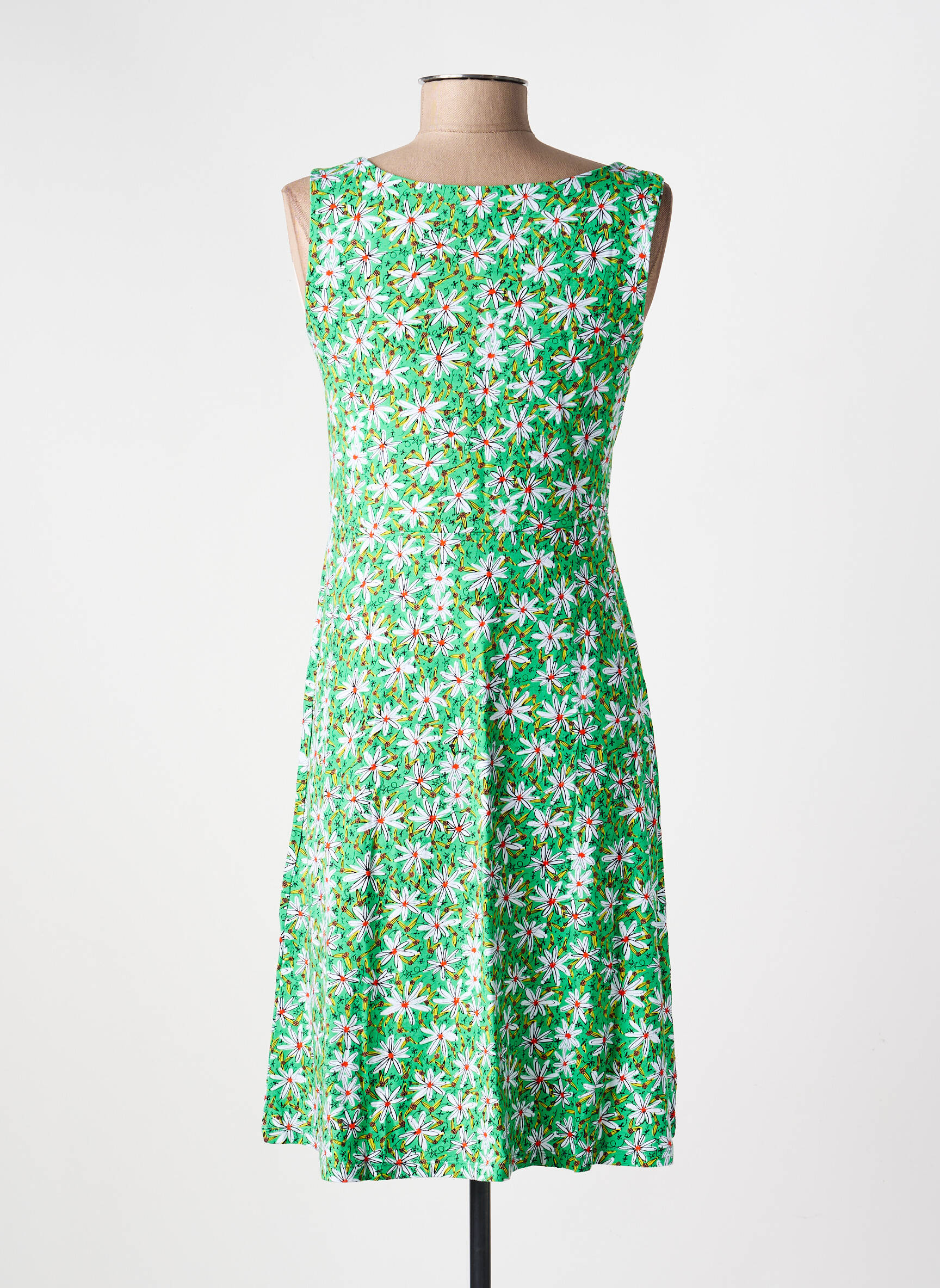 Rochie scurtă fără mâneci fără mâneci verde PRINCESSE NOMADE femeie