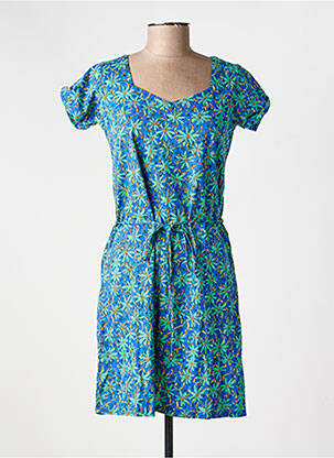 Rochie scurtă mâneci scurte mâneci scurte albastru PRINCESSE NOMADE femeie