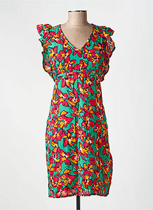 Rochie scurtă mâneci scurte mâneci scurte verde LA FIANCÉE femeie