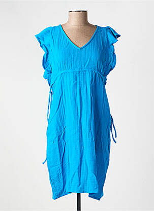 Rochie scurtă mâneci scurte mâneci scurte albastru LA FIANCÉE femeie
