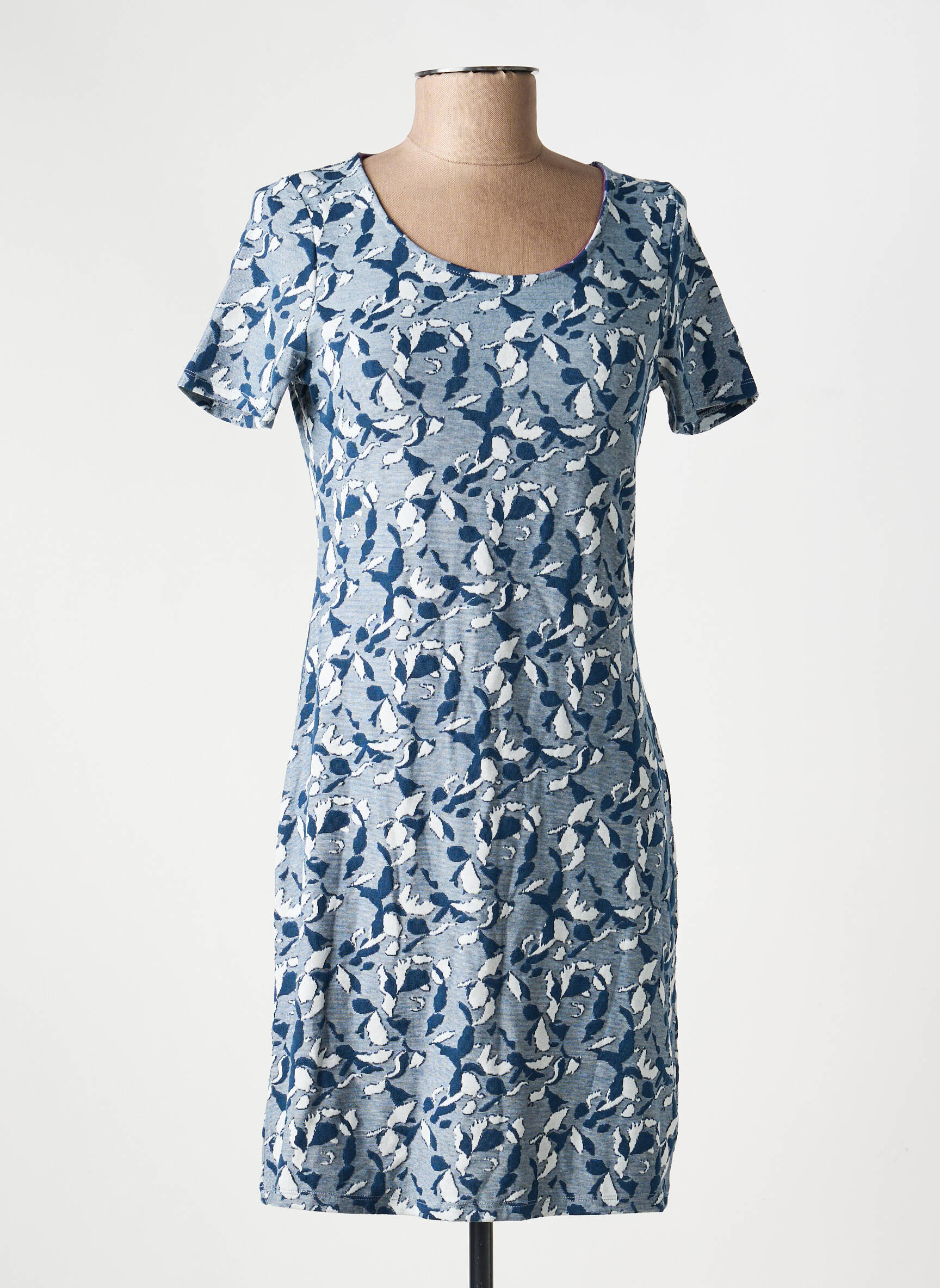 Rochie scurtă mâneci scurte mâneci scurte albastru LA FIANCÉE femeie