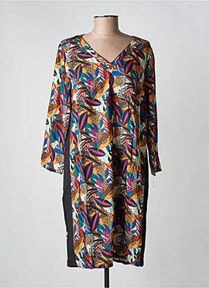 Rochie scurtă mâneci 3/4 mâneci 3/4 maro LA FIANCÉE femeie