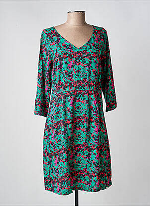 Rochie scurtă mâneci 3/4 mâneci 3/4 verde LA FIANCÉE femeie