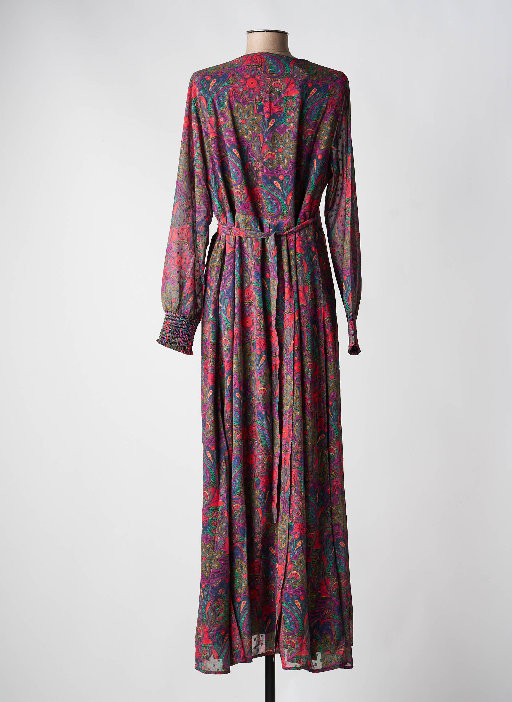 Rochie lungă mâneci lungi mâneci lungi violet LA FIANCÉE femeie