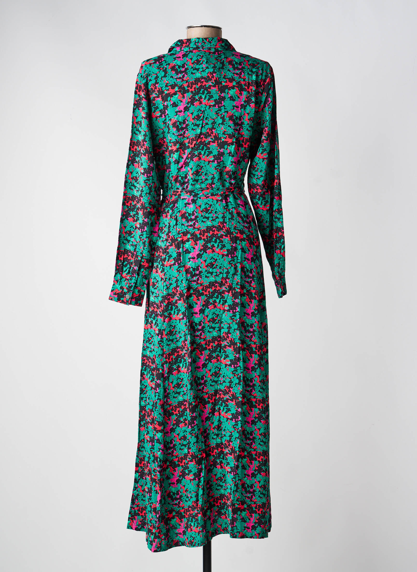 Rochie lungă mâneci lungi mâneci lungi verde LA FIANCÉE femeie