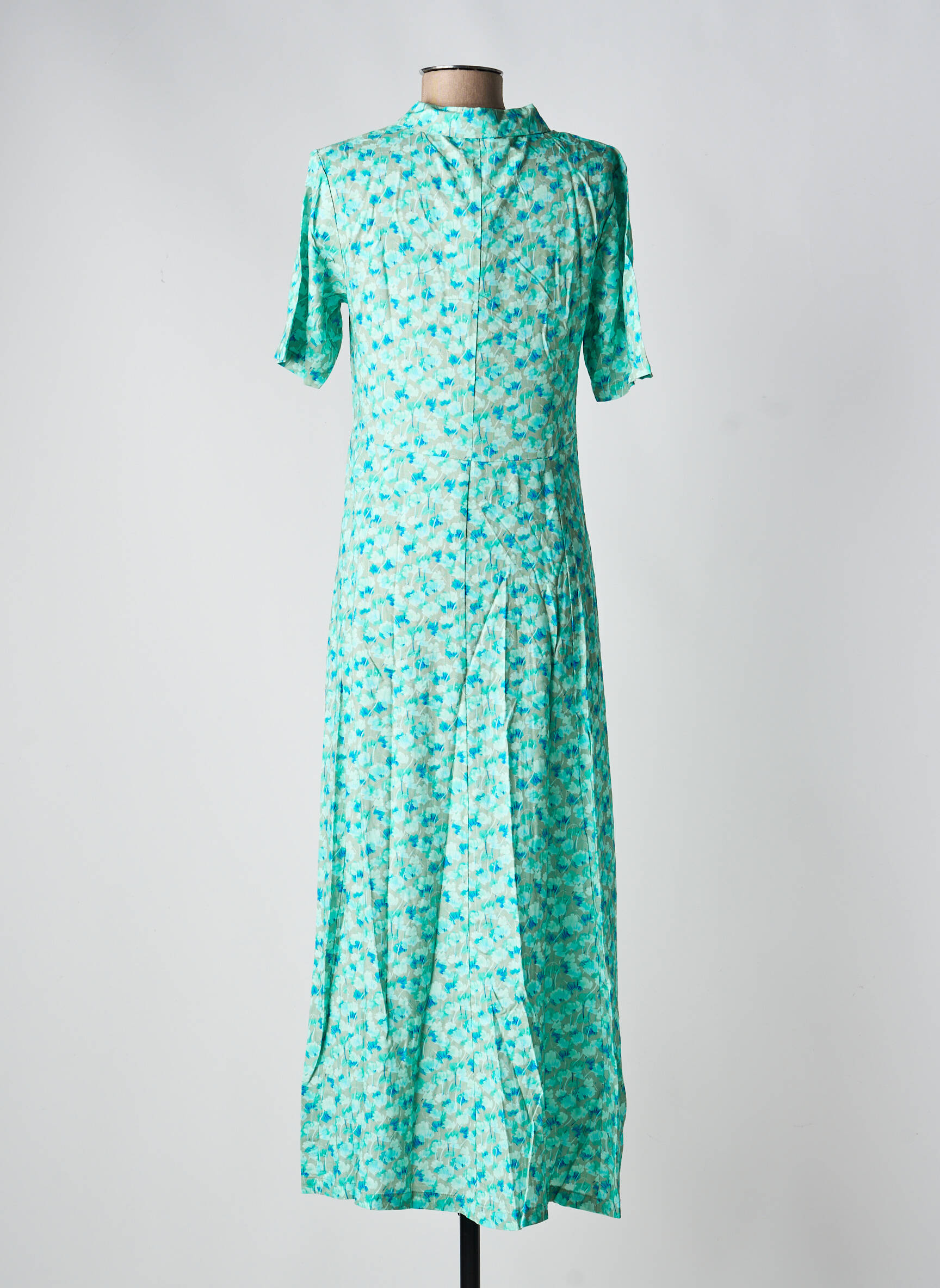 Rochie lungă mâneci scurte mâneci scurte verde LA FIANCÉE femeie