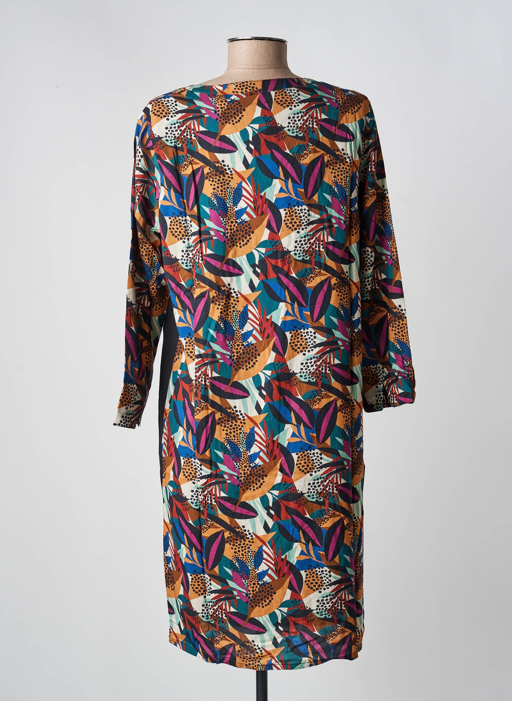 Rochie scurtă mâneci 3/4 mâneci 3/4 maro LA FIANCÉE femeie
