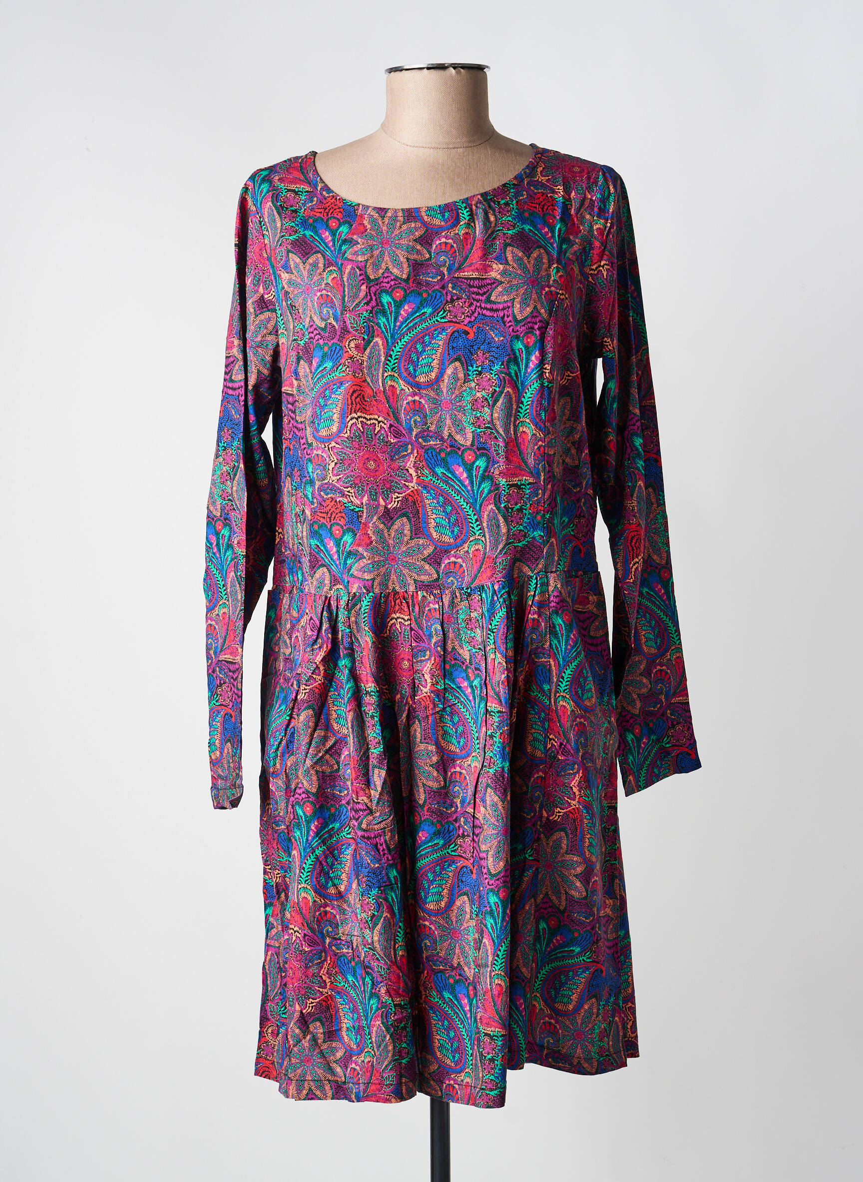Rochie scurtă mâneci lungi mâneci lungi violet LA FIANCÉE femeie
