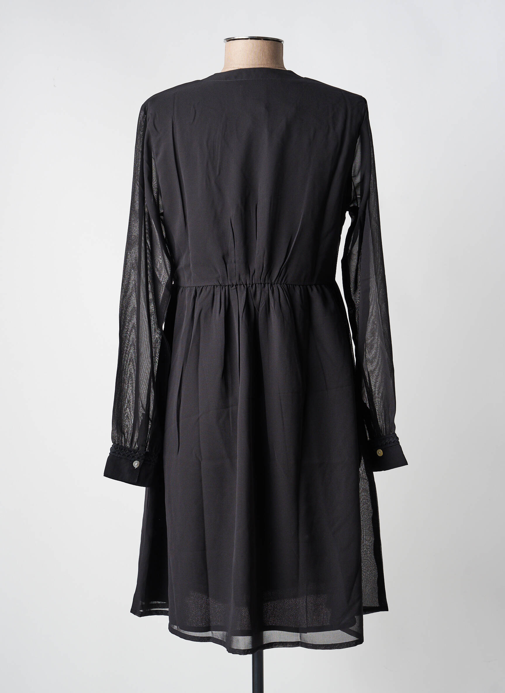 Rochie scurtă mâneci lungi mâneci lungi negru LA FIANCÉE femeie
