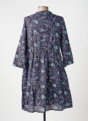 Rochie scurtă mâneci 3/4 mâneci 3/4 albastru LA FIANCÉE femeie