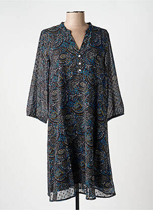 Rochie midi mâneci 3/4 mâneci 3/4 negru LA FIANCÉE femeie