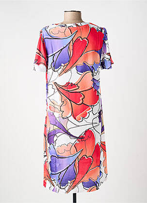 Rochie scurtă croială fluidă mâneci scurte violet LA FIANCÉE femeie