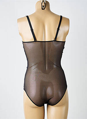 Body de lenjerie efect material satinat negru SIMONE PERELE femeie
