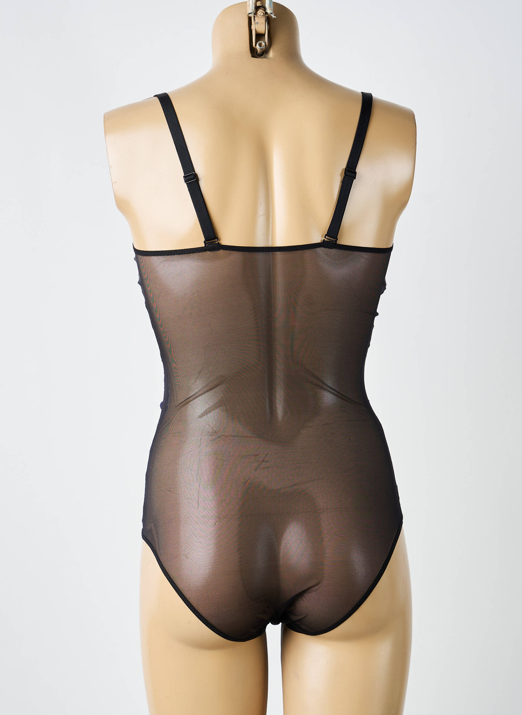 Body de lenjerie efect material satinat negru SIMONE PERELE femeie