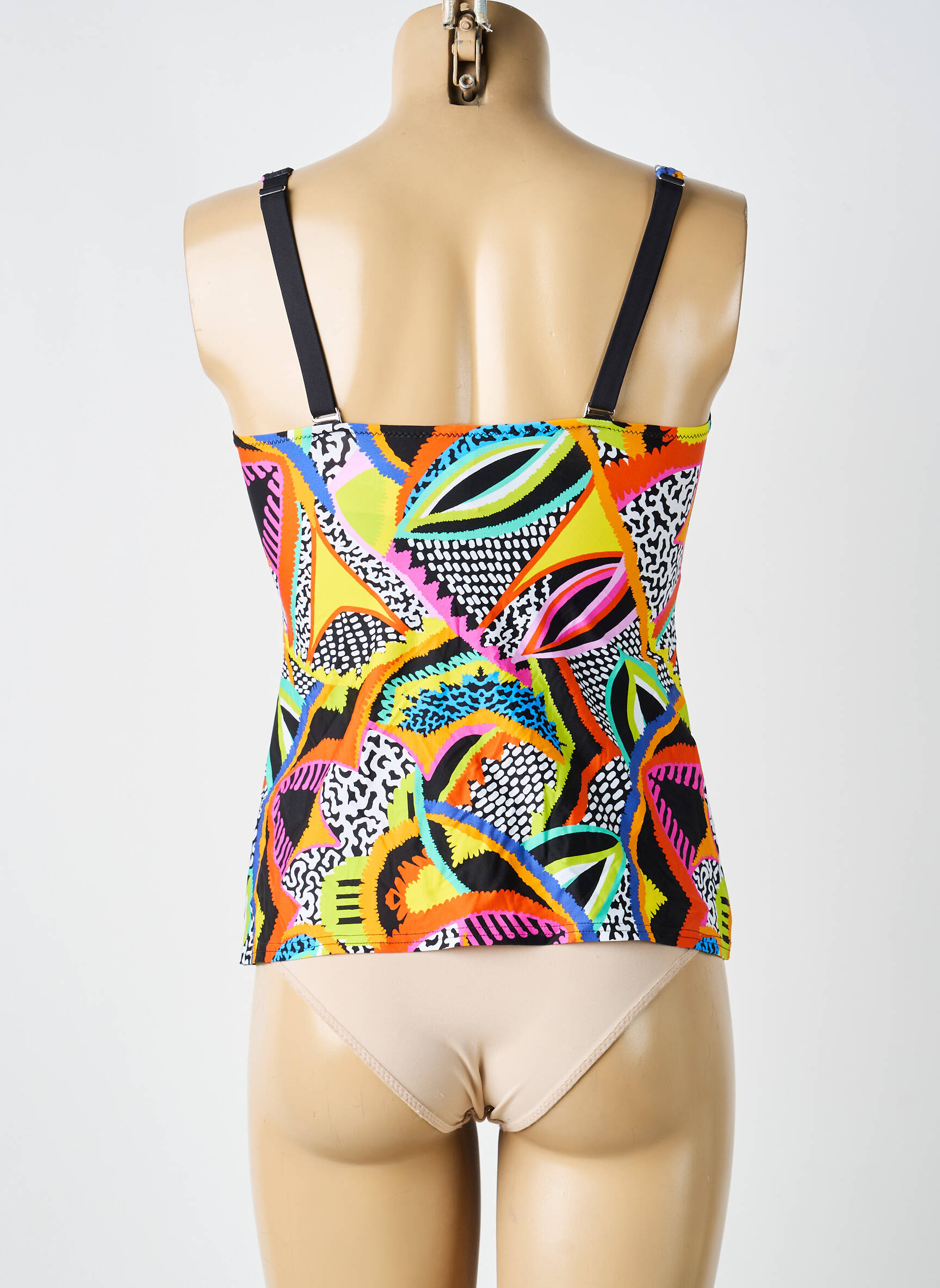 Sutien de costum de baie elasticitate top sutien modelat negru ANTIGEL femeie
