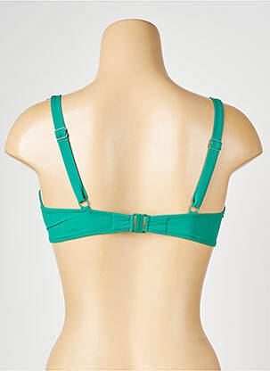 Sutien de costum de baie bretele elastice reglabile sutien balconet cu decolteu înalt verde SIMONE PERELE femeie