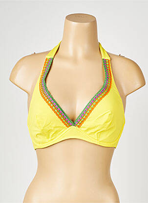 Sutien de costum de baie galben ANTIGEL femeie