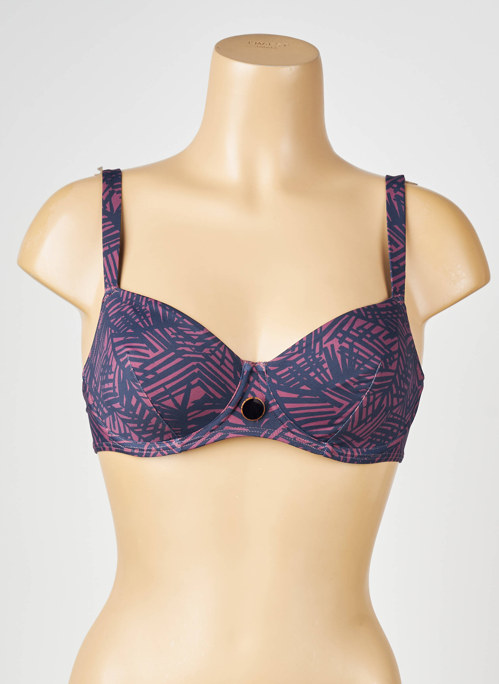 Sutien de costum de baie elasticitate sutien cupe întregi cu decolteu înalt violet SIMONE PERELE femeie