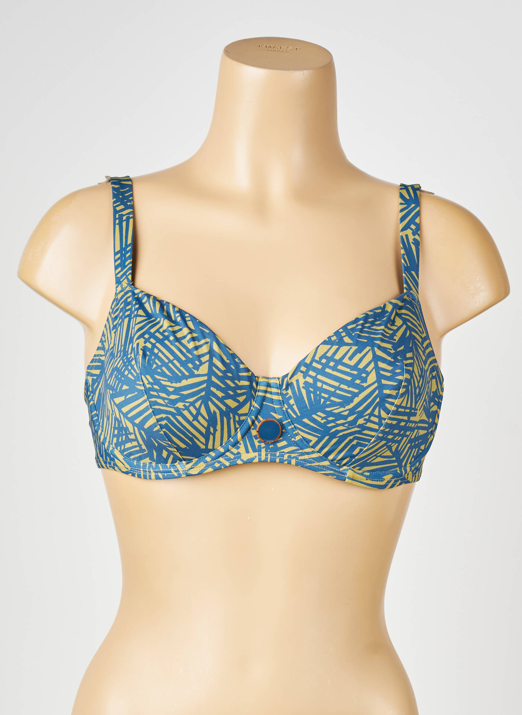 Sutien de costum de baie elasticitate sutien cupe întregi cu decolteu înalt verde SIMONE PERELE femeie
