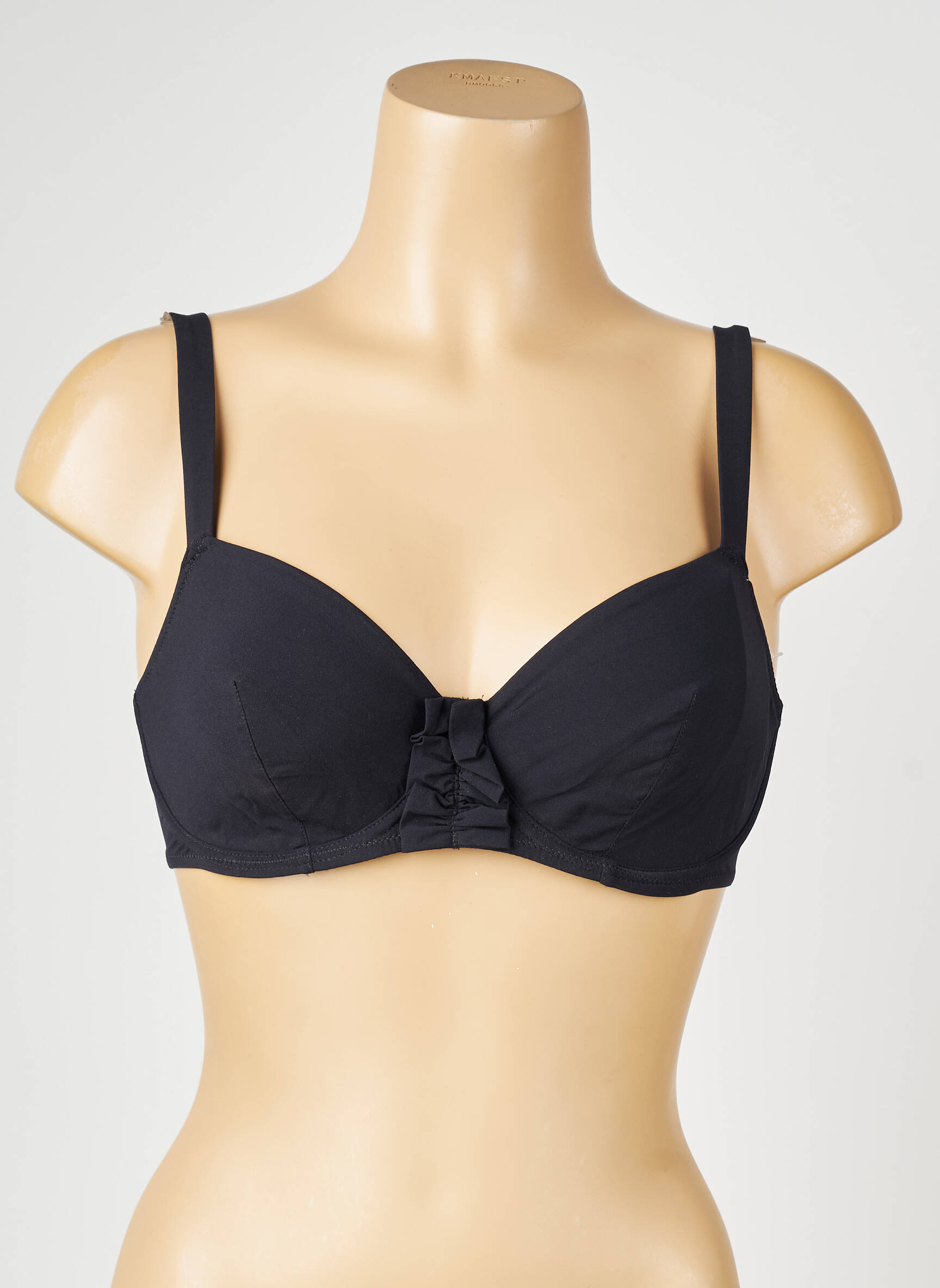 Sutien de costum de baie bretele elastice reglabile sutien balconet cu decolteu înalt negru SIMONE PERELE femeie
