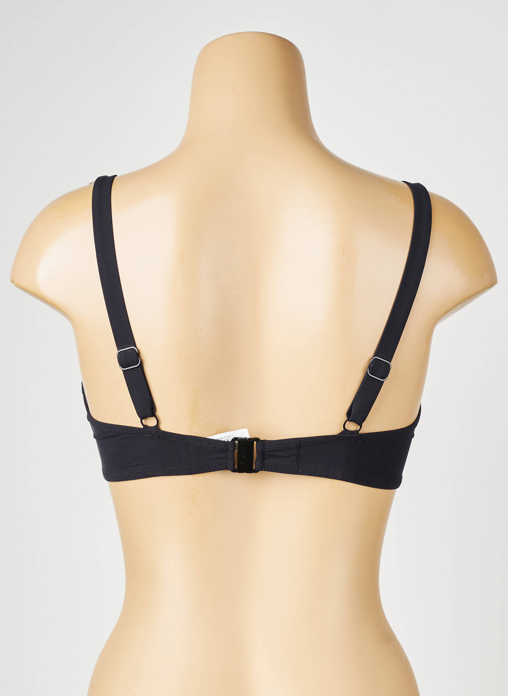 Sutien de costum de baie bretele elastice reglabile sutien balconet cu decolteu înalt negru SIMONE PERELE femeie