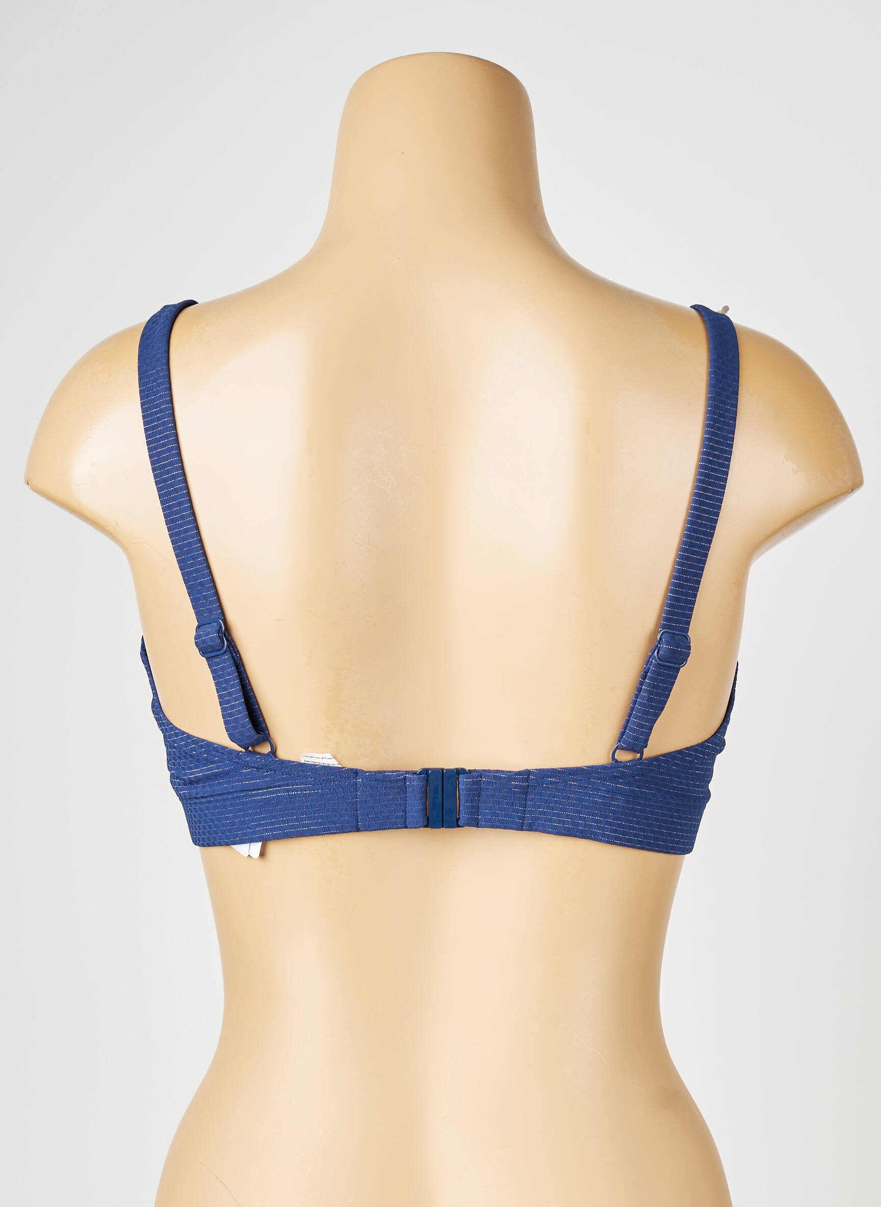 Sutien de costum de baie elasticitate sutien cupe întregi cu decolteu înalt albastru SIMONE PERELE femeie