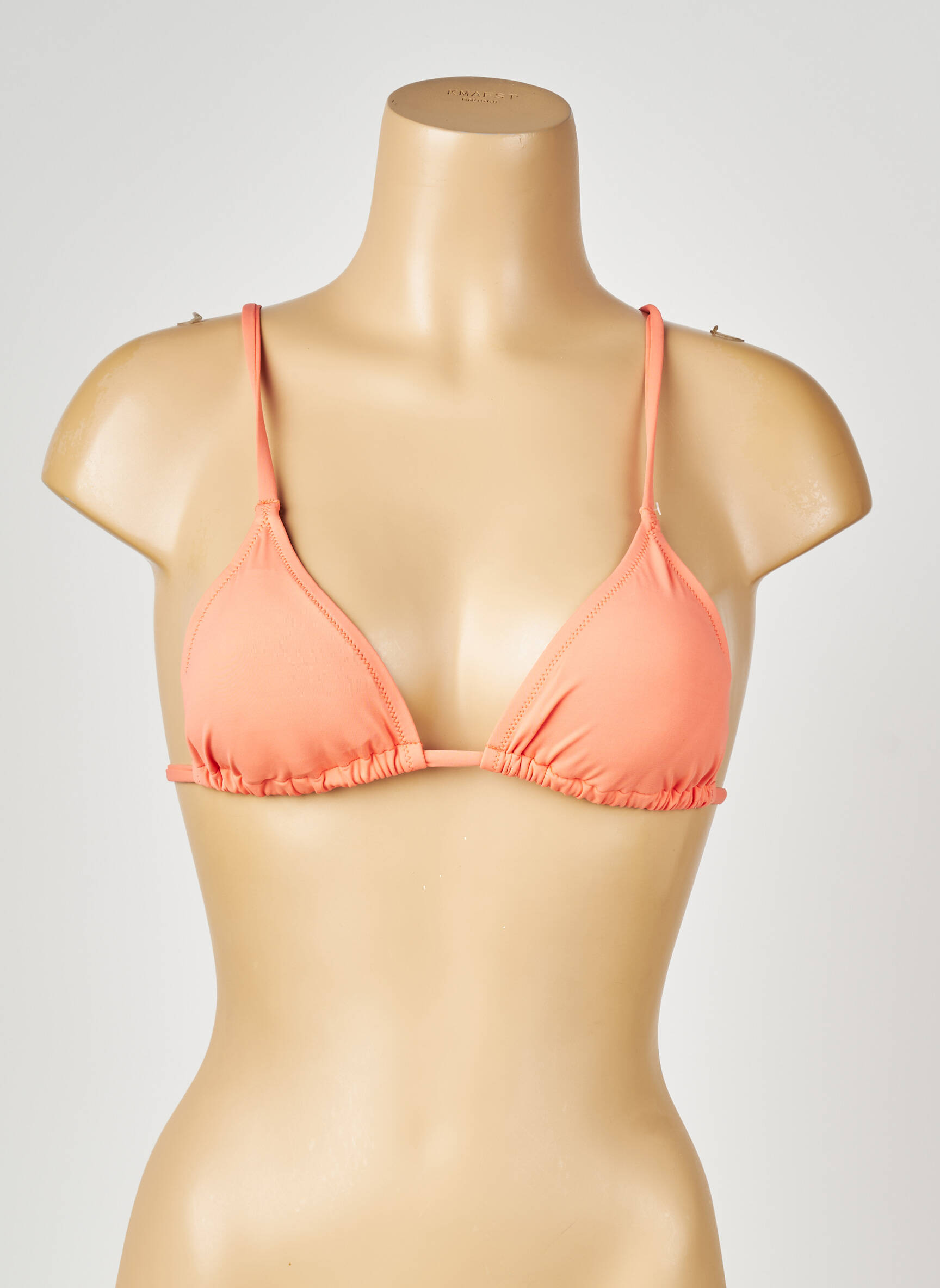 Sutien de costum de baie închidere cu legături de legat top triunghiuri portocalie PRINCESSE TAM-TAM femeie