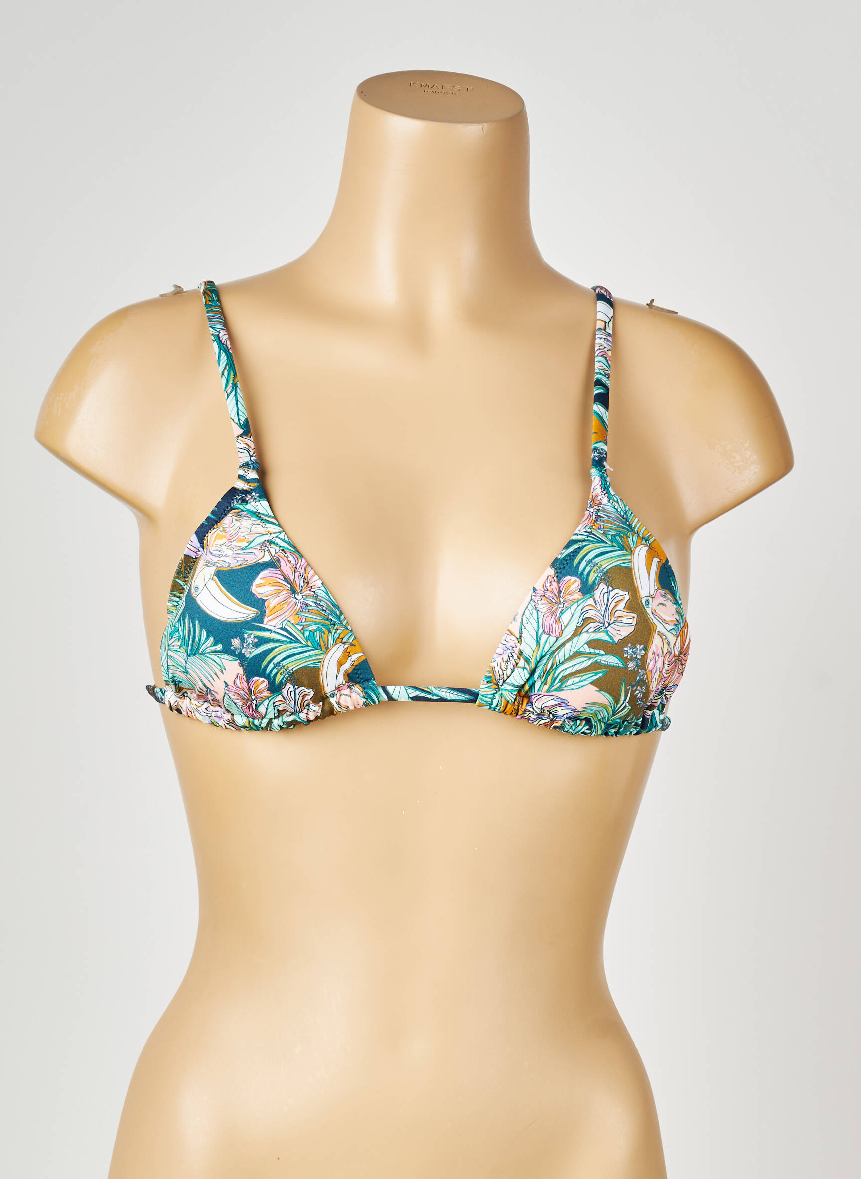 Sutien de costum de baie top triunghiuri top triunghiuri albastru PRINCESSE TAM-TAM femeie
