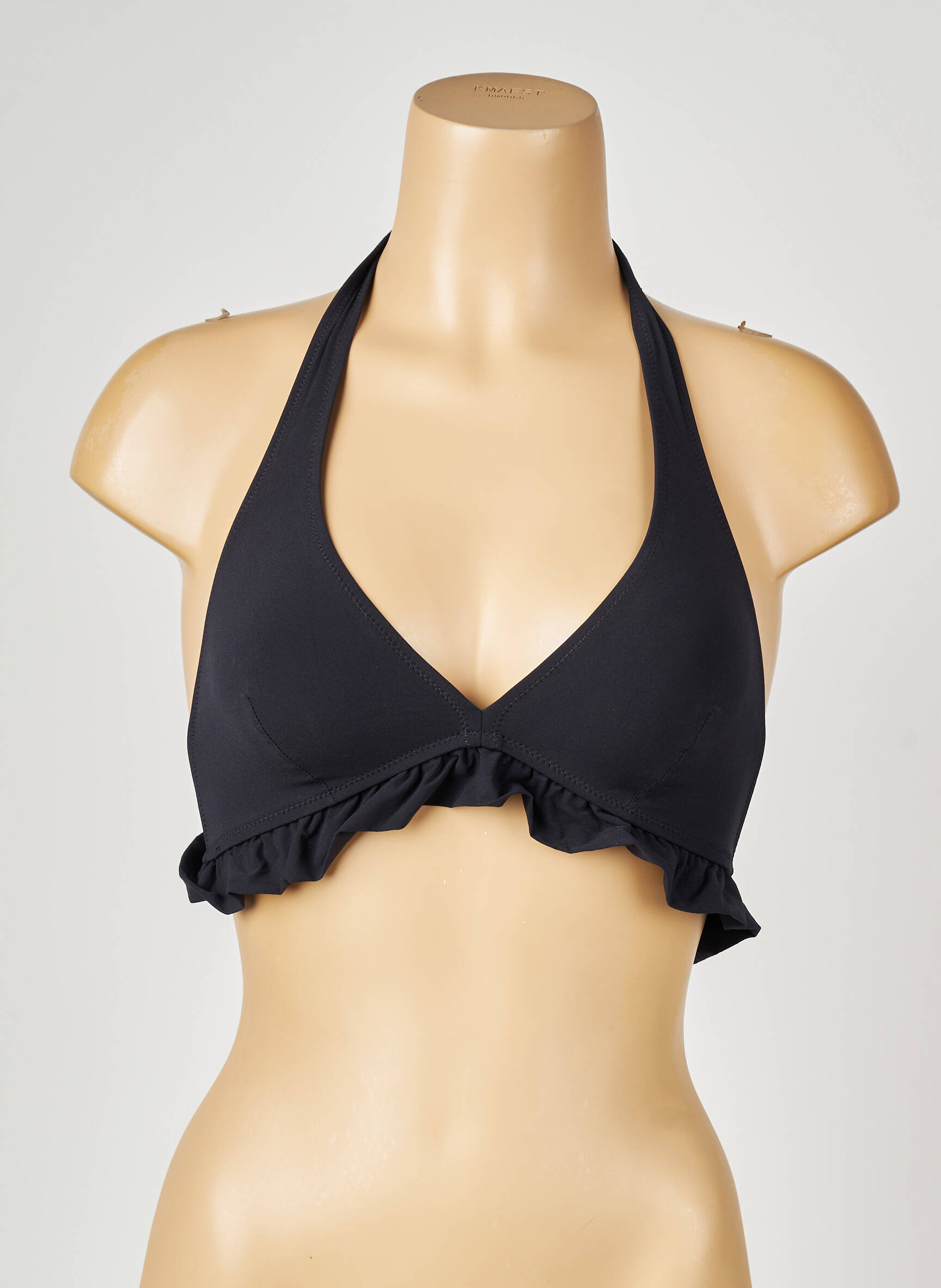 Sutien de costum de baie top triunghiuri top triunghiuri negru SIMONE PERELE femeie