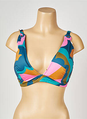 Sutien de costum de baie top triunghiuri top triunghiuri albastru PRINCESSE TAM-TAM femeie