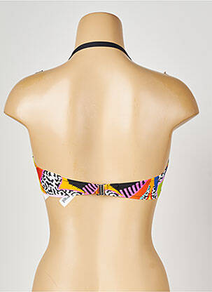Sutien de costum de baie bretele elastice detașabile top sutien modelat negru ANTIGEL femeie