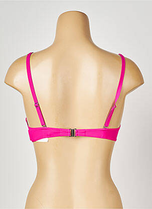Sutien de costum de baie bretele elastice detașabile top sutien modelat roz ANTIGEL femeie