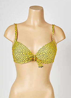 Sutien de costum de baie elasticitate top sutien modelat galben ANTIGEL femeie