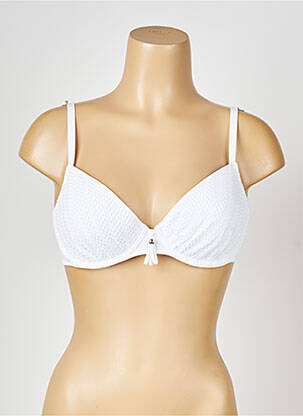 Sutien de costum de baie elasticitate top sutien modelat alb ANTIGEL femeie