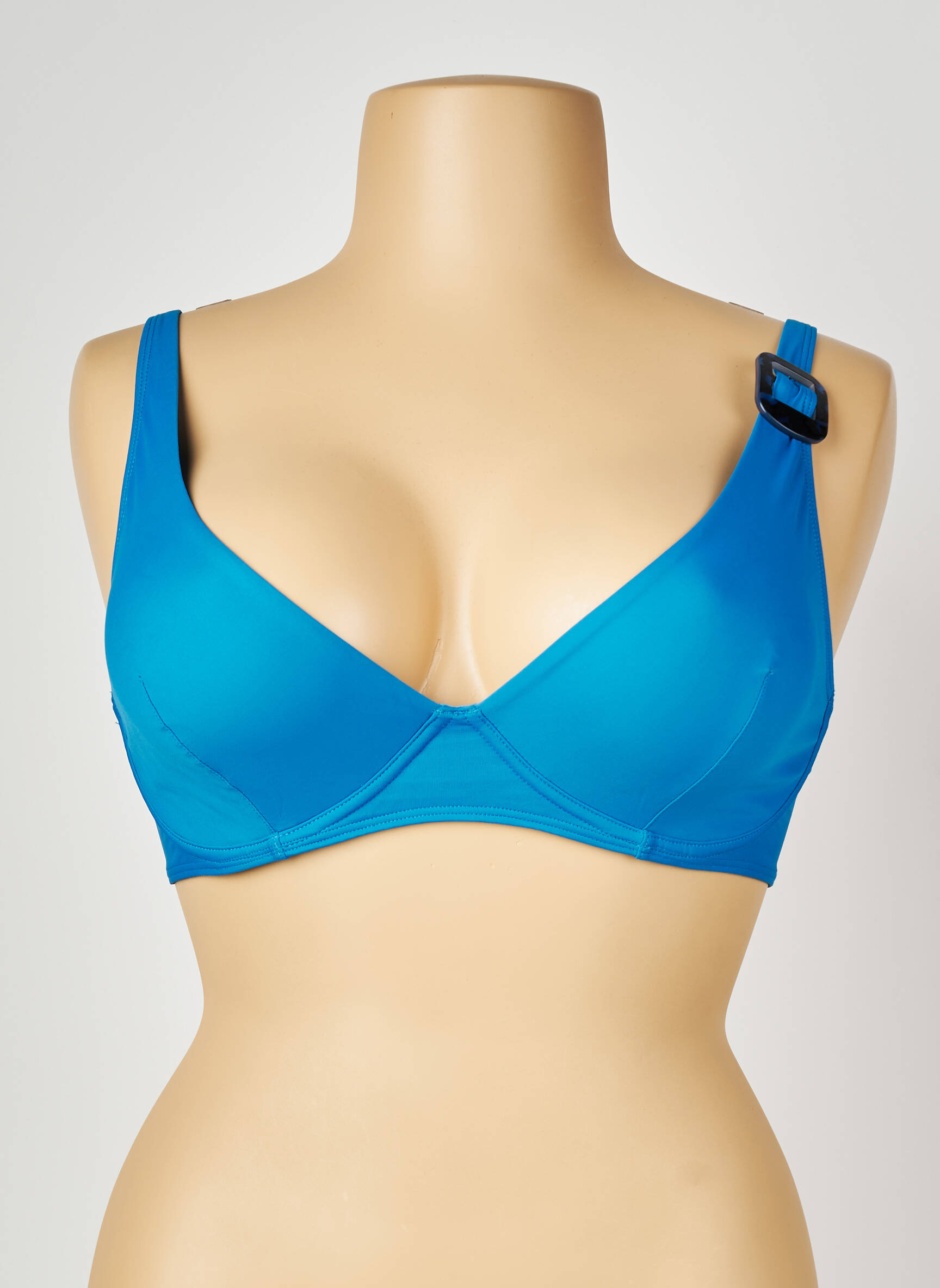 Sutien de costum de baie elasticitate sutien cupe întregi cu decolteu înalt albastru SIMONE PERELE femeie