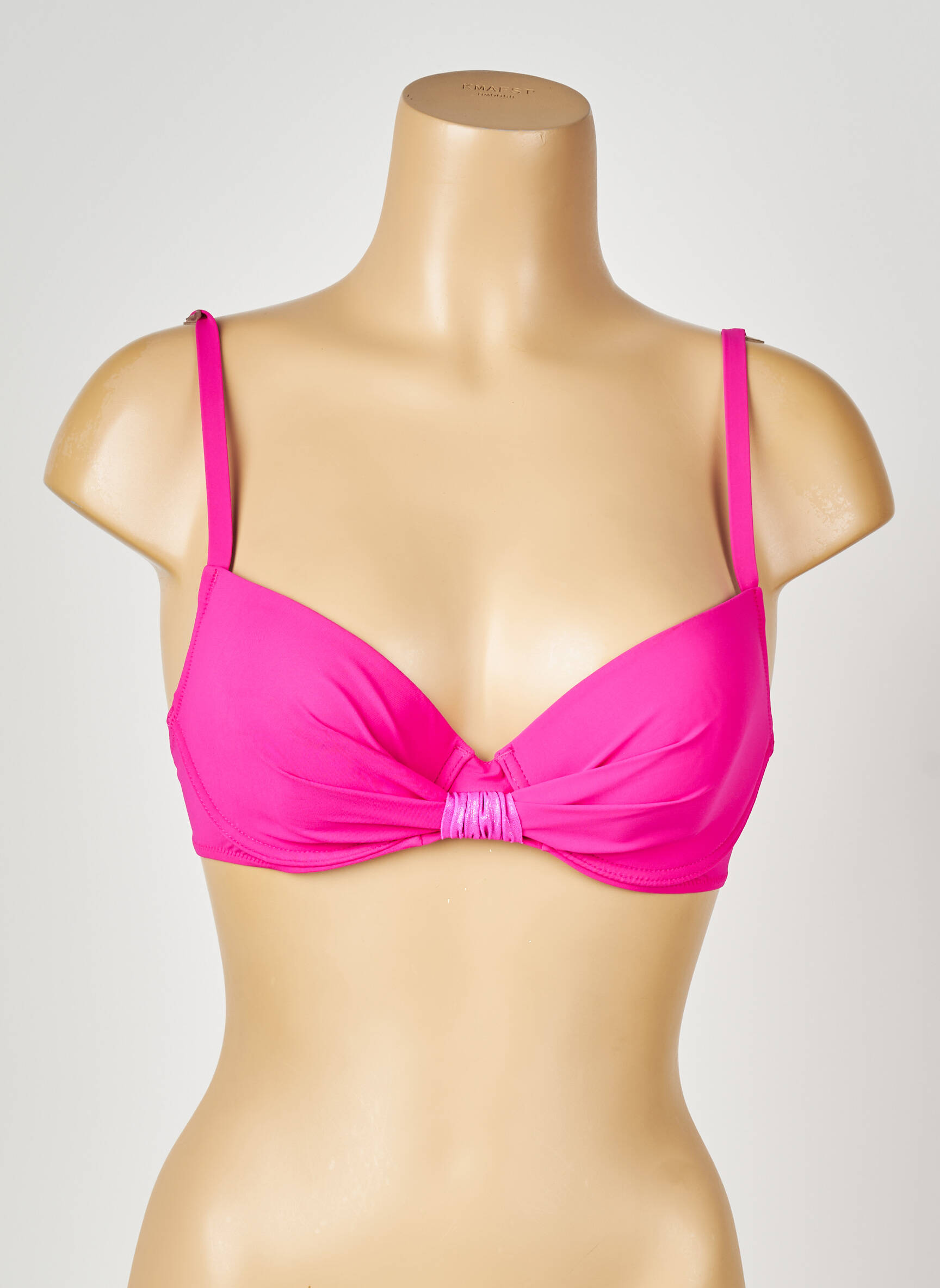 Sutien de costum de baie bretele elastice detașabile top sutien modelat roz ANTIGEL femeie