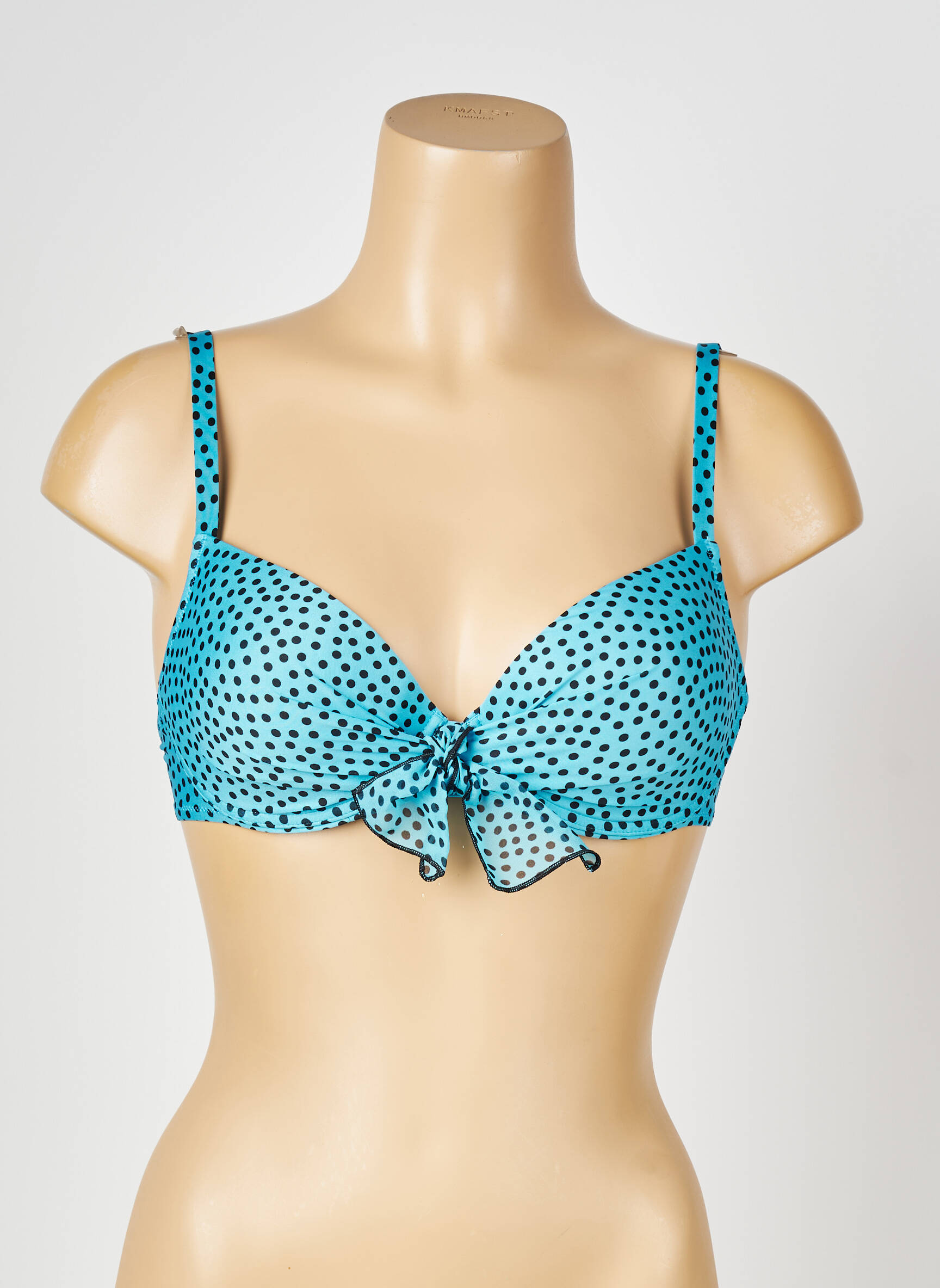 Sutien de costum de baie elasticitate top sutien modelat albastru ANTIGEL femeie