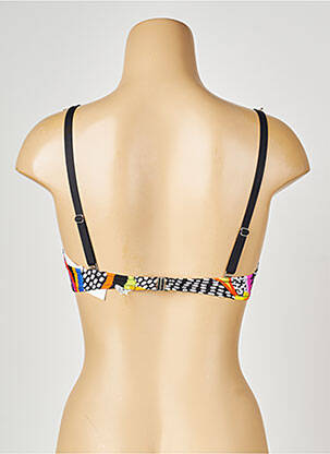 Sutien de costum de baie elasticitate top sutien push-up negru ANTIGEL femeie