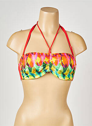 Sutien de costum de baie top bentiță top bentiță roșu ANTIGEL femeie