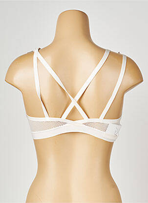 Sutien fără armatură bralete alb PASSIONATA femeie