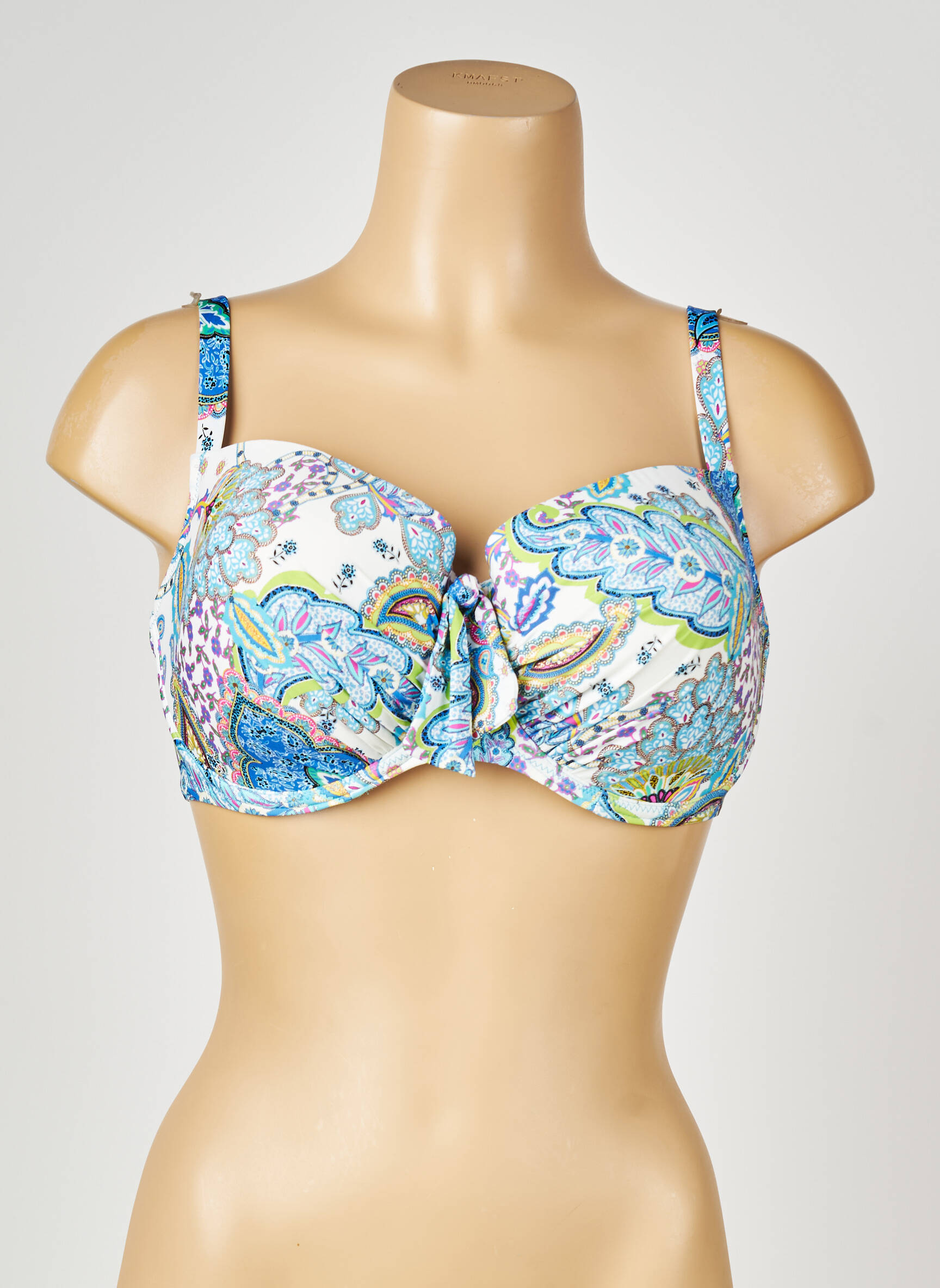 Sutien de costum de baie top sutien modelat top sutien modelat albastru ANTIGEL femeie
