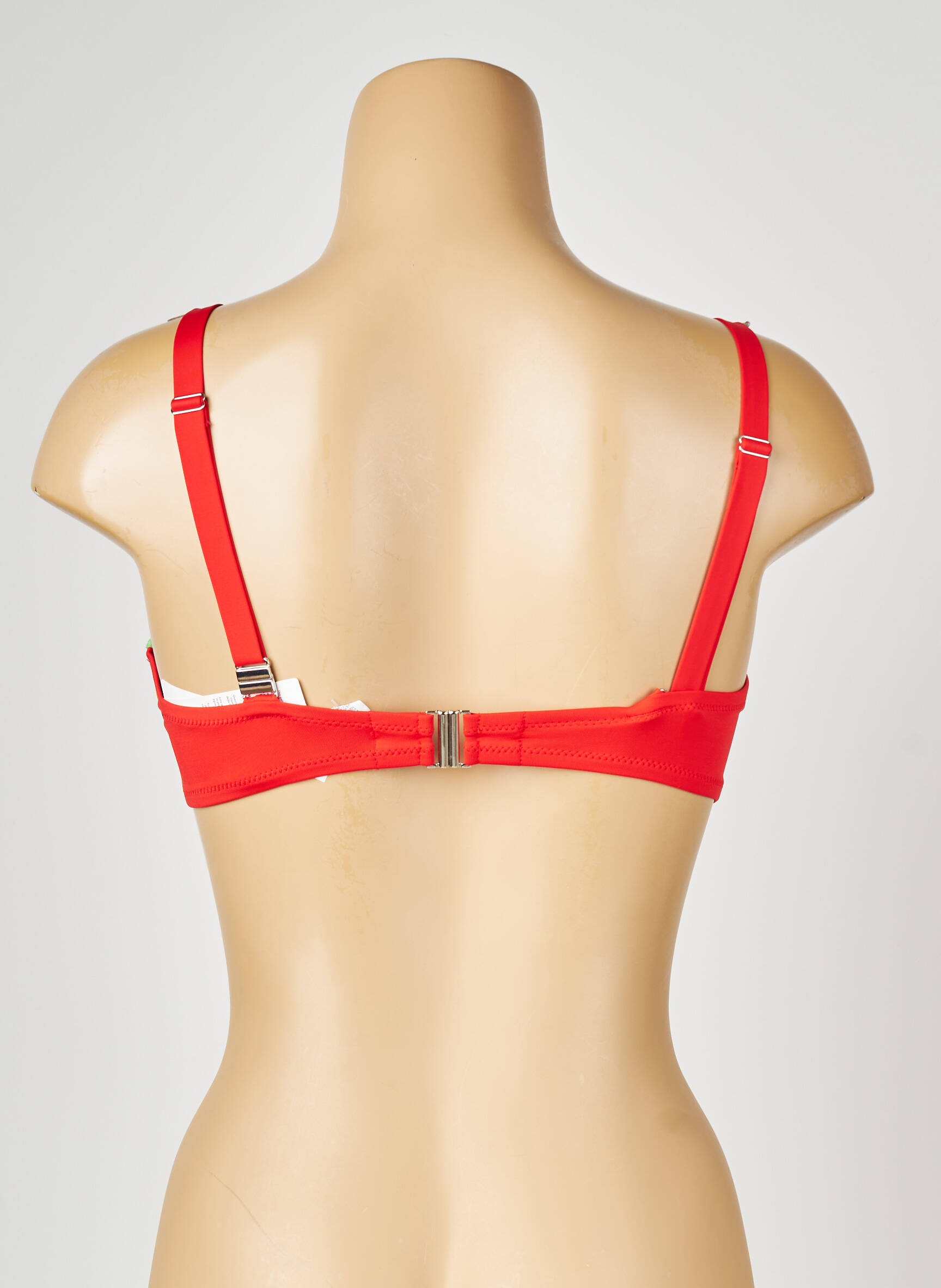 Sutien de costum de baie elasticitate top sutien modelat roșu ANTIGEL femeie