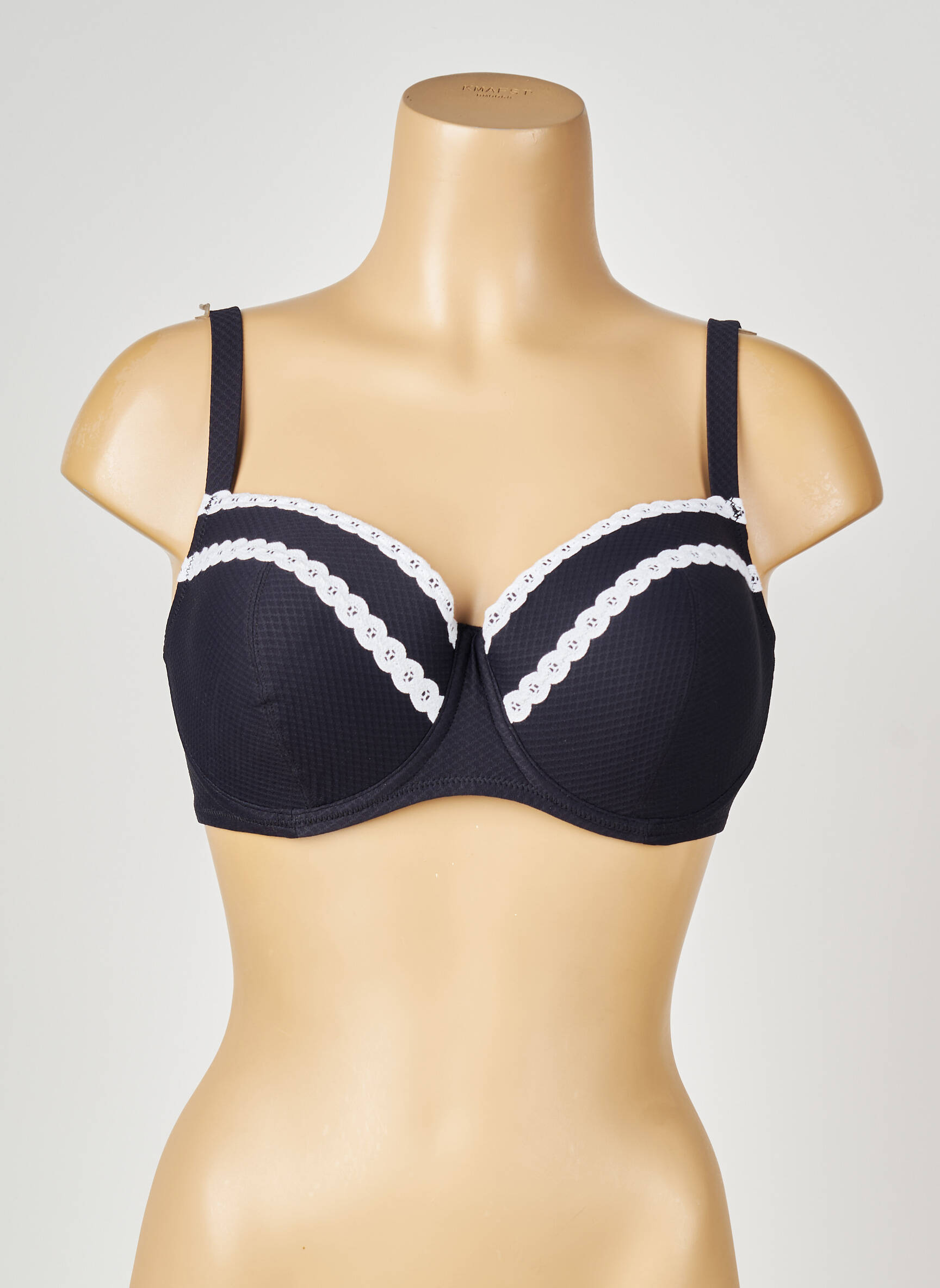 Sutien de costum de baie elasticitate top sutien modelat negru ANTIGEL femeie