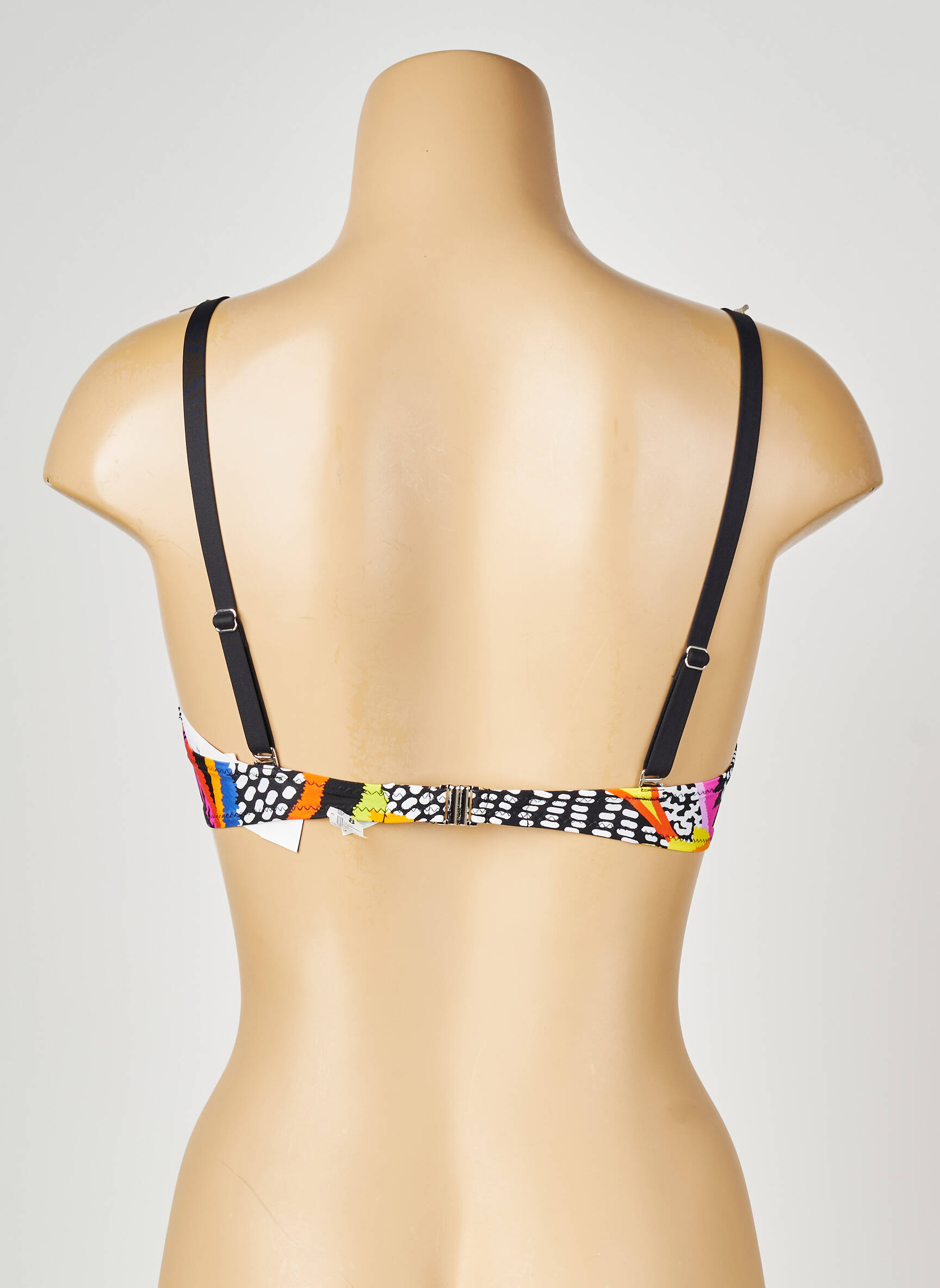 Sutien de costum de baie elasticitate top sutien push-up negru ANTIGEL femeie